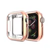 ل Apple Watch Series 1 2 3 4 5 6 7 SE electroplating tpu حالة صالح smartwatch 41mm 45mm الوفير ووتش غطاء