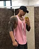 Hommes Débardeur Gyms Entraînement Fitness Bodybuilding Chemise sans manches Mâle Coton Vêtements Sports Singlet Gilet Hommes Undershirt 211120