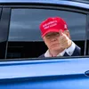 25x32cm Trump 2024 Autocollant automobile Banner Flags Party Supplies U.S.Desitial ￩lection PVC CARS Stickers Window
