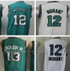 Vintage Mens Basketball Jersey Ja 12 Morant Jaren 13 Jackson Jr. Retro Vintage Mike 10 Bibby Shareef 3 Abdur Rahim 50 Reeves NCAA College Partihandel Storlek S-2XL