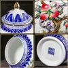 Jingdezhen Porcelain Vase Qianlong Blue And White Ceramic General Tank Jar Home Living Room Porch Handicraft Decoration