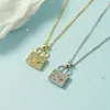 French new H letter bag Necklace women039s clavicle chain simple temperament fashion niche Design Pendant Gift8363001