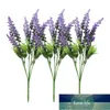 Flores decorativas grinaldas 4 forquilha emulação Ramalhete romântico de arranjos de flores de lavanda, home estrada chumbo casa festa de cristo preço de fábrica decoração