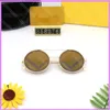 Women Sunglasses Beach Summer Sun Glasses Luxury Designer Mens Eyewear Driving Round Cute Glasses With Letters Casual D2110274F