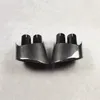 2 Pezzi Silenziatore Universale Tubo Di Scarico A Doppio Tubo Nero Lucido Completo Per Punte Di Coda Posteriore Per Auto Stile Audi RS