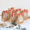 ギフトラップ12ピースクラフトペーパーキャンディードラゲ箱クリスマス包装クラフトパン屋クッキービスケットラッピングバッグクリスマスイヤー2022