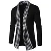 Covrlge automne hiver classique manchette tricot Cardigan hommes chandails de haute qualité hommes tricotés manteaux hommes tricots MZL046 211006