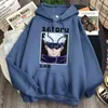 Jujutsu kaisen anime print mode hoodies hajuku gojo satoru tecknad film lösa sweatshirts hoody 2021 manliga våren streetwear top h1227
