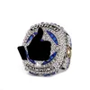 Ring World Championship Ring 2020 LA Champions للجماهير التذكارية الفضية الصلبة مع Crystals2059