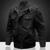 Autumn And Winter Men's Multi Pocket Military Jacket Pure Cotton Casual Work Large Loose Special Forces Men 211214