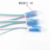 WS2811 IC LED بكسل وحدة أضواء DC5V 12MM نقطة ماء مصباح اللون سلسلة RGB كاملة عيد الميلاد عنونة الخفيفة لخطابات تسجيل أعلن