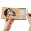 8 قطع كرافت ورقة عيد الميلاد كوكي هدية صناديق سانتا كلوز الهدايا أكياس عيد ميلاد سعيد زينة للمنزل نافيداد السنة 210724