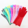 Disposable Gloves 1Pair Dishwashing Cleaning Magic Silicone Rubber Sponge Glove Household Scrubber Kitchen Clean Tools Drop