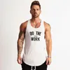 Märke Kläder Bodybuilding Ärmlös T-shirts Tank Topp Män Muscle Singlets Workout Gym Vest Fitness Tanktop 210421