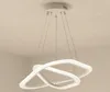 Modern LED Pendant Lampor för hemland Living Matsal Kök Sovrum Vit Triangel Suspension Taklampor