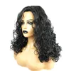 65cm 26 inches Curly SyntheticWig Simulation Human Hair Wigs Hairpieces for Black and White Women Perruques K01