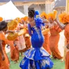 Luksusowy Royal Blue African Suknie Wieczorowe Syrenki Plus Rozmiar Długie Rękawy Aplikacje Aso Ebi Sum Prom Party Sukienka Sparkly Cekiny Aplikacje Specjalne okazje Suknie 2021