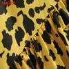 Tangada Summer Women Leopard Print A-Line Dress Puff Short Sleeve Ladies Mini Dress Vestidos 2L31 210609