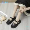Dress Shoes British Style Elegant Pearl Decoration Women's Thick Bottom Beaded Single Pumps