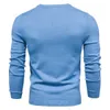 2020 New O-neck Pullover Men's Sweater Casual Solid Color Warm Sweater Men Winter Fashion Slim Mens Sweaters 11 Colorsp0805