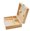Wooden Stash Boxes Smoke tool set Cigarette Tray Natural Handmade Wood Tobacco And Herbal Storage Box For Smoking Pipe KKB70967214952