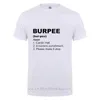 Büro Burpee Definition T-shirt Lustiges Geburtstagsgeschenk für Männer Streetwear Lose Baumwolle T-Shirt Crossfit Workout Kleidung 210629