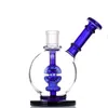 Cookahs Bongs Bong Blue Dab Peagty Seagle Bong Водопроводная труба внутри февраля Яйца Высота фильтра 6,8 дюйма Amber 18.8mm Совместный корабль с кварцевым Бэнгер