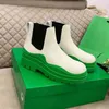 Stivali e stivaletti delle migliori firme Martin Chelsea di alta qualità Fodera in pelle marrone Piattaforma di imballaggio in scatola verde altezza 5,5 cm