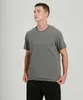 T-shirt pour hommes Sports Manches courtes Tenues de yoga Séchage rapide Running Fitness Top Casual Haute Élastique Respirant Couleur Unie Chemise Gym Vêtements