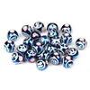 Синий Стеклянный созвездие Пластиковый шарик свободного разделителя 10 мм круглые бусины Зодиака шарм шаржа для ювелирных изделий, делая ручной работы.