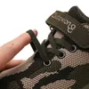 Kamuflaż Dzieci Sneakers Chłopcy Dziewczyny Buty Sportowe Letnie Oddychające Mesh Siatki Buty do biegania Children Outdoor Army Green Trainers G1025