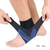 1 parkomprimering fotledskydd Anti-sprain utomhus Basketball Ankelstöd Stödband Bandage Wrap Heel Protec