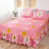 4 dimensioni Full/queen/king matrimonio cinese biancheria da letto classica cotone orientale sposa biancheria da letto gonna da letto (senza federa) F0387 210420