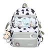 Рюкзак водонепроницаемый милая корова печатает большие емкости рюкзаки для девочек школьные сумки женские модные плечо каваи сумка