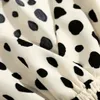 Mode retro vit leopardtryck blusas mujer de moda kvinnor v nacke blus vintage skjorta kvinnor hajuku topp 210520