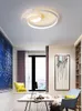 Plafonniers Lustre moderne Éclairage pour chambre à coucher Cuisine Salon Restaurant Foyer Blanc Rond Design LED Lampe Suspendue Forgé