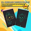 12 Zoll LCD Schreiben Tablet Elektronische Zeichnung Doodle Board Digitales farbenfrohes Handschriftengeschenk für Kinder und Erwachsene schützen Augen UF622