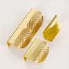 Leaf Shape Furniture Cupboard Cabinet Wardrobe Drawer Pull Knob Brass Handle 361C3