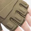 Combat Fingerless Military Gloves Police Outdoor Sports Tactical Knuckle Glove