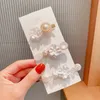 Hair Clips & Barrettes 2021 Hyperbole Big Pearls Acrylic Flower Claw Size Makeup Styling For Women Accessories