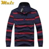 Cotton Polos Men Long Sleeve Mens Polo Shirt Spring Autumn Striped Male Polo Dress Classic Business Father Gift Drop Ship 220113