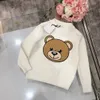 Barntröjor mode design björnmönster för baby tjejer pojkar pullover toddler tröja långärmad vår vinter jumper kläder hög kvalitet