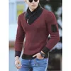 Maglione a collo alto da uomo Moda invernale Maglione stile vintage Maschile Slim Fit Pullover caldo Maglioni di lana lavorati a maglia Top spesso da uomo 211221