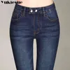 Printemps Slim Fit Plus Taille Flare Jeans Taille Haute Stretch Skinny Jean Vintage Bell-Bottom Pantalon Denim Pantalon Plus La Taille 210519