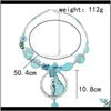 Anhänger Drop Lieferung 2021 Frauen Blauer Stein Anhänger Halsketten Türkise Kette Choker Halskette Klassische Chic Bohemian Tribal Schmuck Geschenk B