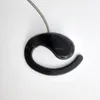 Talkie-walkie k-head en forme d'éventail câble en aluminium couleur café AB accrocher guide confortable sécurité police de la circulation casque unilatéral