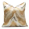 Cushion Decorative Pillow Modern Champagne Gold Light Luxury Cushion Cover 30 50 45x45 50 Pillowcase Jacquard Living Bedroom Sofa 236v