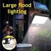 120/128 / 150 / 160leds COB Solar Light Outdoor Pir Motion Sensor Vägglampa Floodlight med / utan fjärrkontroll - med 128Cob