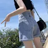 ヴィンテージカジュアルプラスサイズファッションセクシーなワイドレッグ韓国のハイウエスト夏の女性のJeanデニムショートパンツ女性服ショートパンツ210719