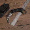 1 st toppkvalitet Karambit Knives Aus-8a Korrosionsmönster Blade Full Tang Black G10 Handtag Fasta Blad Klavkniv med KYDEX